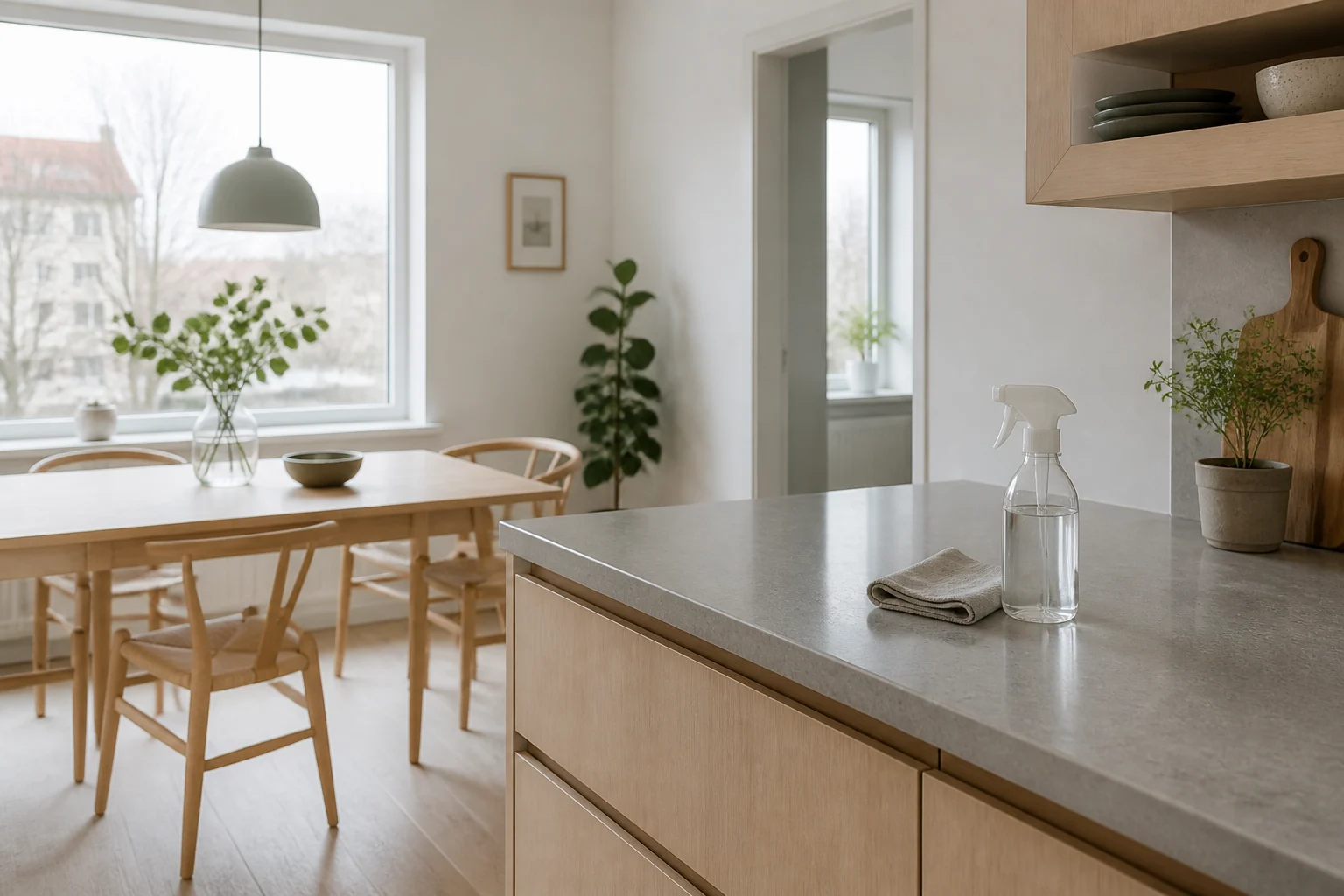Illustrativ bild av en ren köksmiljö